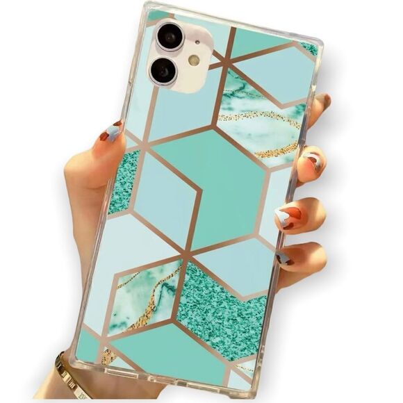 New Geometric Marble Case for iPhone 13 Pro Max - Picture 1 of 5